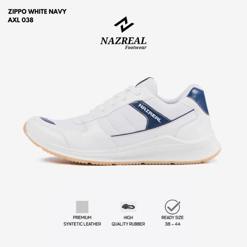 SNEAKERS ORIGINAL NAZREAL FOOTWEAR ZIPPO - sneakers murah - sneakers keren - sepatu murah - sepatu p
