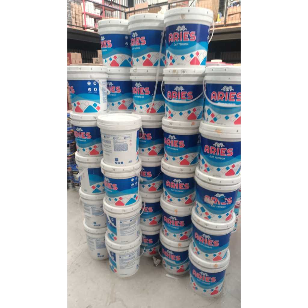 Cat Tembok Aries 20 Kg Dinding Rumah Grc Gypsum Plafon Murah Ekonomis