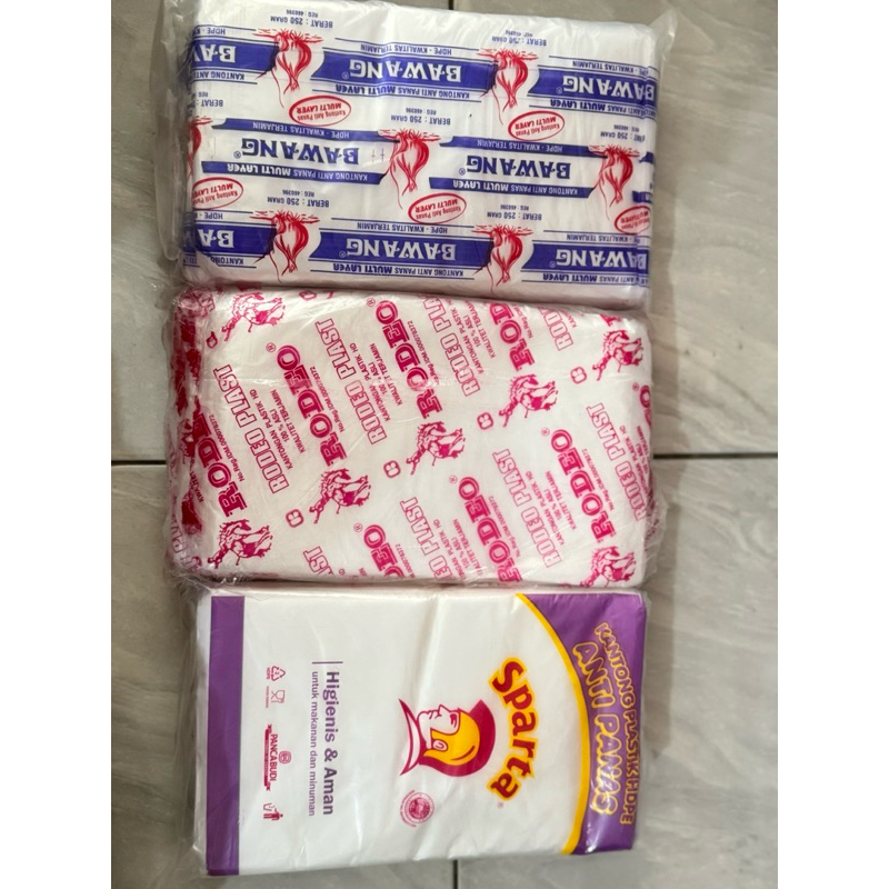 Kantong Plastik HDPE Anti Panas Buram / Plastik Anti Panas Kuah