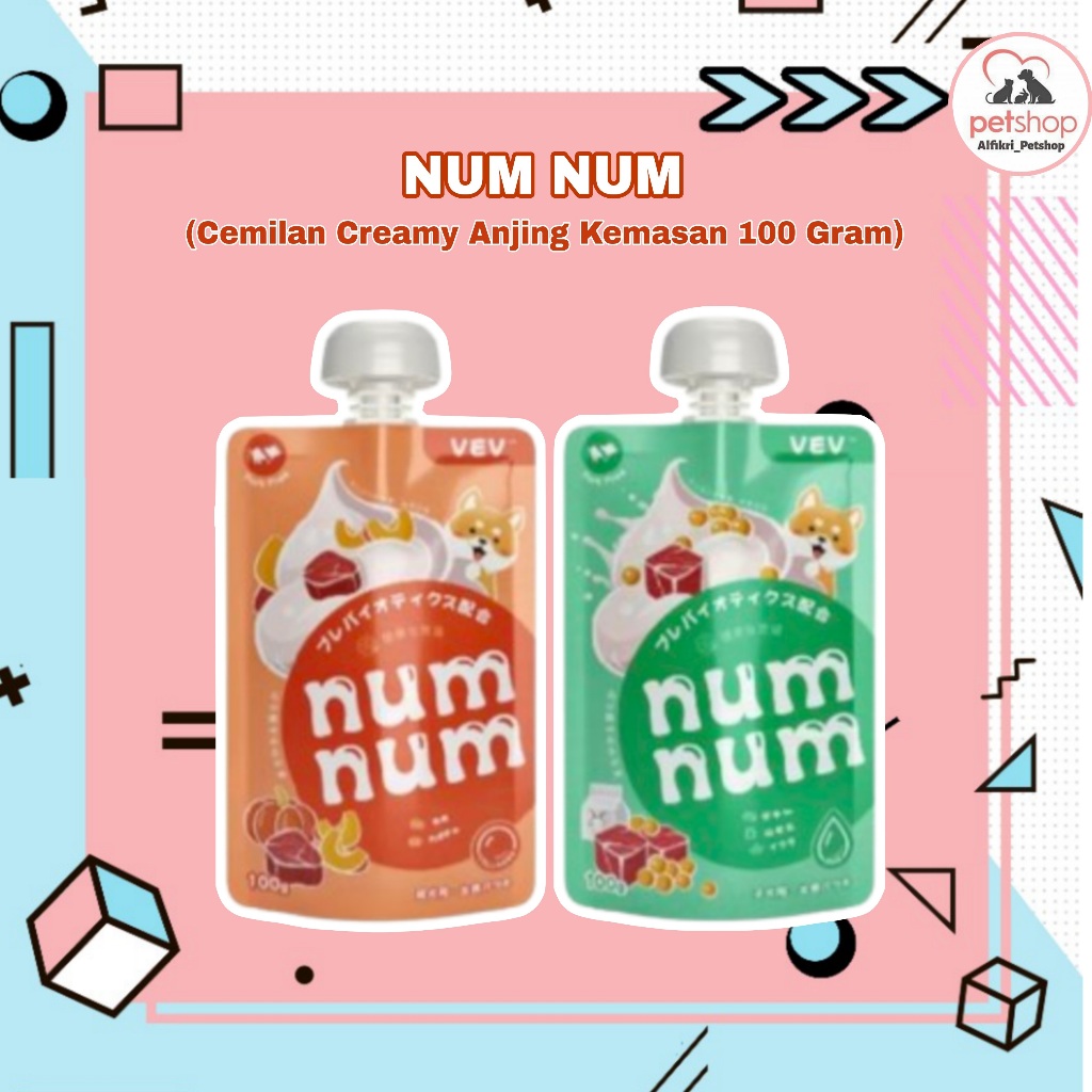 

Nycyta Home [ Exp 27-07-2025] Numnum Premium Dog Wet Food 100 Gr Makanan Basah & Snack Creamy Anjing