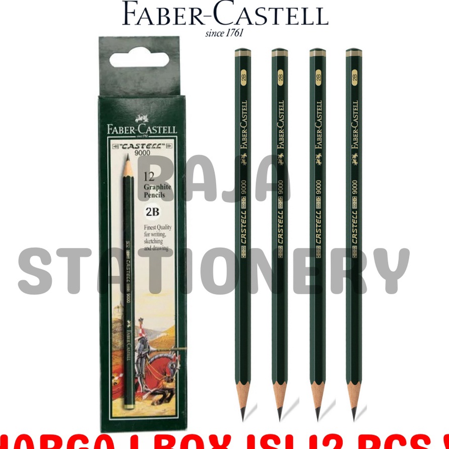 

KP8 FABER CASTELL 2B WOODEN PENCIL PENSIL 2B FABER CASTELL 9 KAYU UJIAN KOMPUTER ORI LUSIN 12PCS