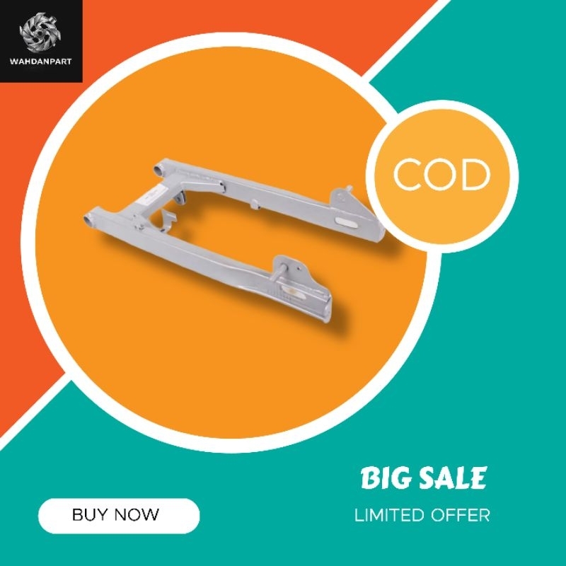 SWING ARM BOS SASIS MOTOR HONDA SUPRA FIT NEW SILVER/SUPRA 125 TROMOL