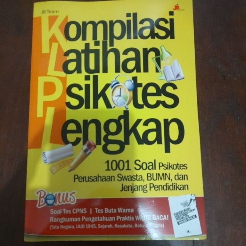 BUKU BEKAS - soal cpns kompilasi latihan psikotes lengkap
