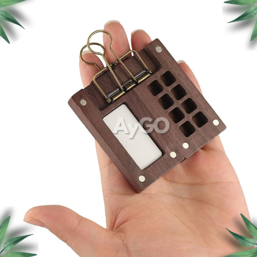 

RB Mini Palette Wooden Magnetic / Magnetic Wooden Palette for Watercolor / Palette Kayu Mini