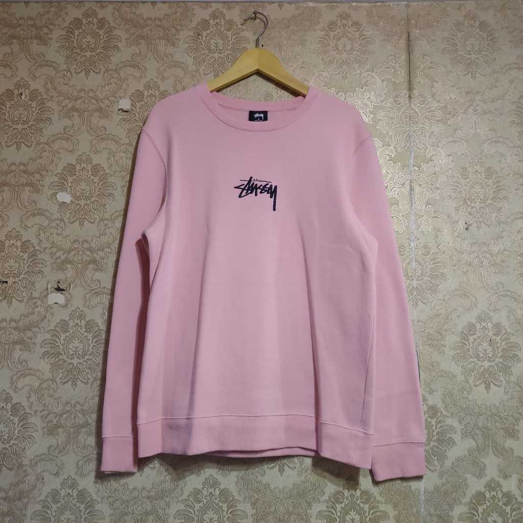 Crewneck Stussy Small Logo Bordir Center Second Preloved Thrift