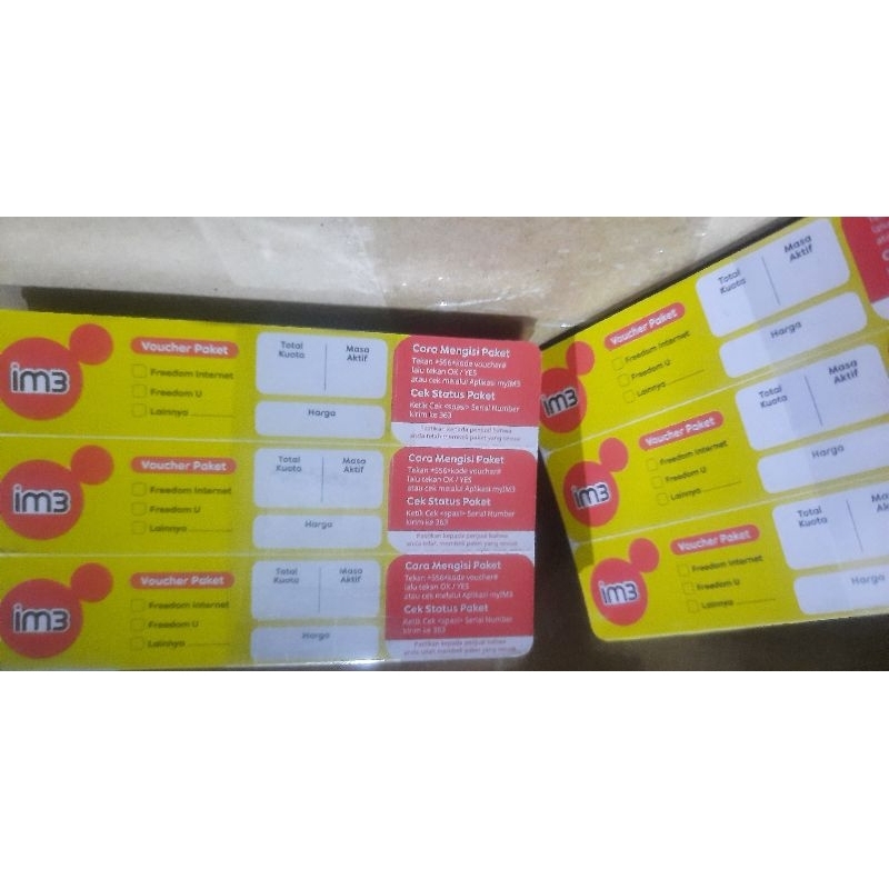 VOCHER IM3 KOSONGAN