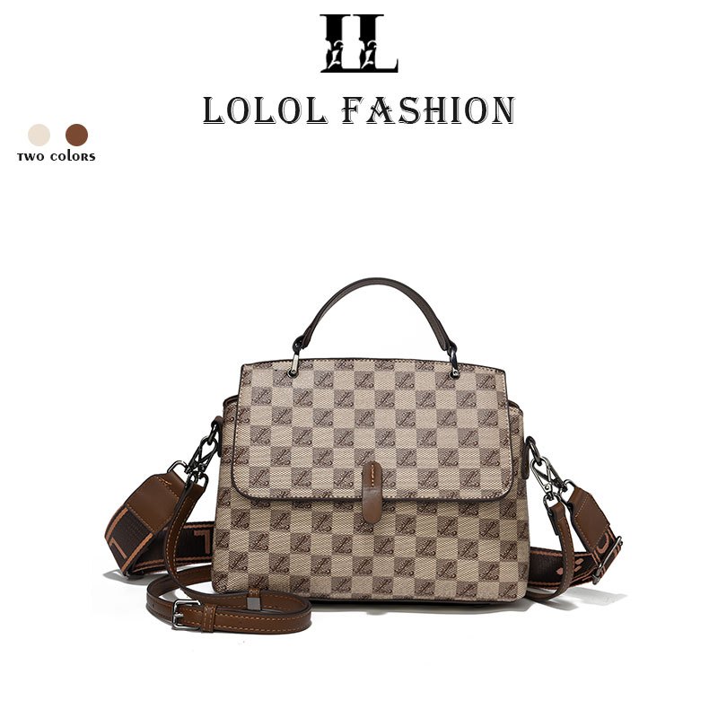 LOLOL  FASHION Tas Selempang Wanita Sling Bag Hand Bag Fashion Tas Tangan Kulit Sintetis Tas Fashion