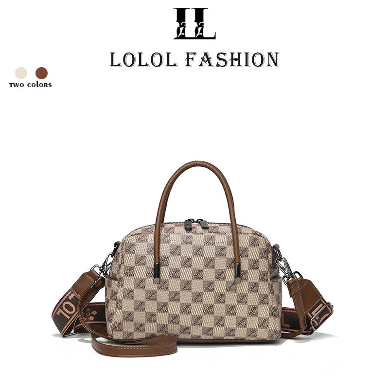 LOLOL FASHION Tas Selempang Wanita Sling Bag Hand Bag Fashion Tas Tangan Kulit Sintetis Tas Fashion 