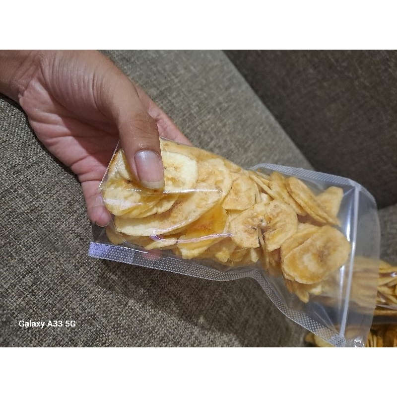 

Keripik Pisang Kepok Rasa Original dan Manis Gurih Renyah