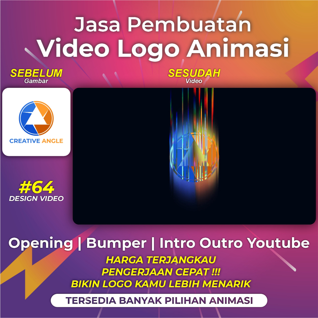 Jasa Edit Video Animasi Opening Intro Outro UMKM Perusahan Organisasi Instansi