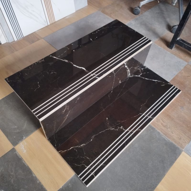 Granit Tangga 30x80 dan 20x80 Infinity Busto Black