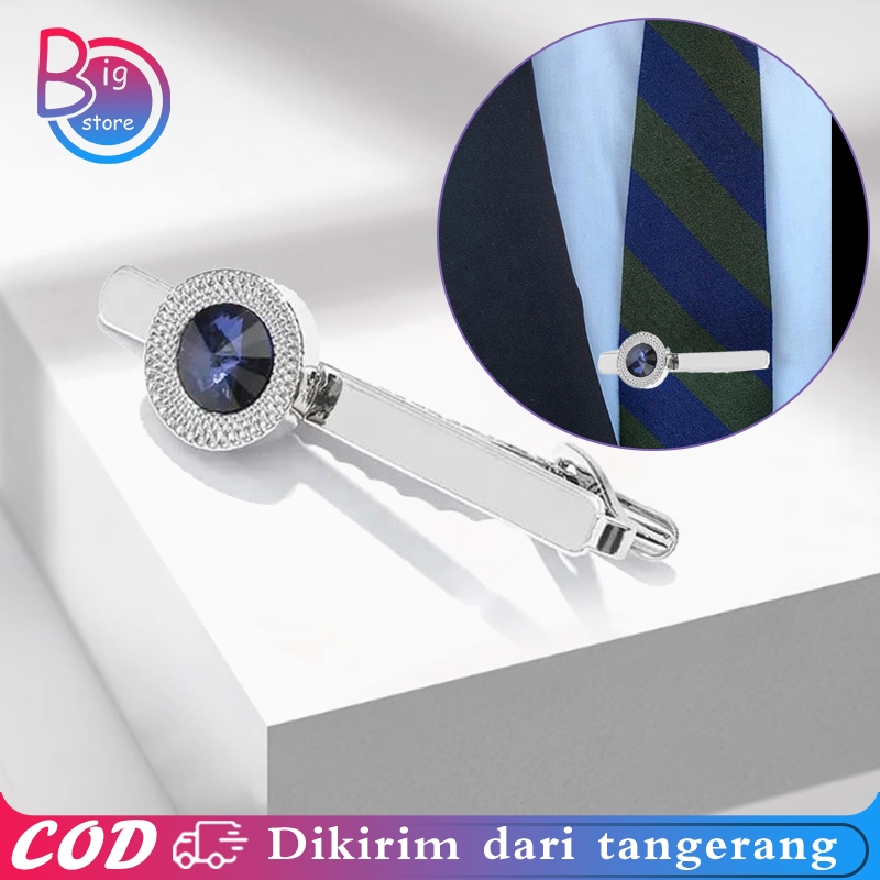Jepit Dasi Pria Premium Kristal Tie Clip Dasi Penjepit Dasi Tie Clip Trendy Klip Dasi Jepitan Dasi