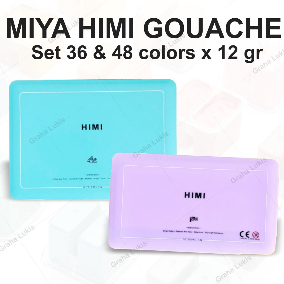 

KODE P32G Miya Himi GOUACHE Paint set TWIN 36 48 lors x 12gr