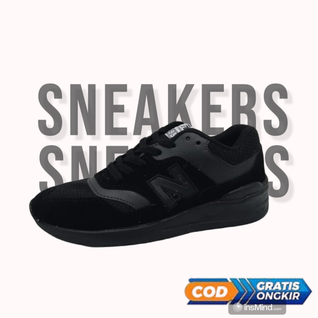 Sepatu runing NB997Hitam sepatu olahraga sepatu lari anti air