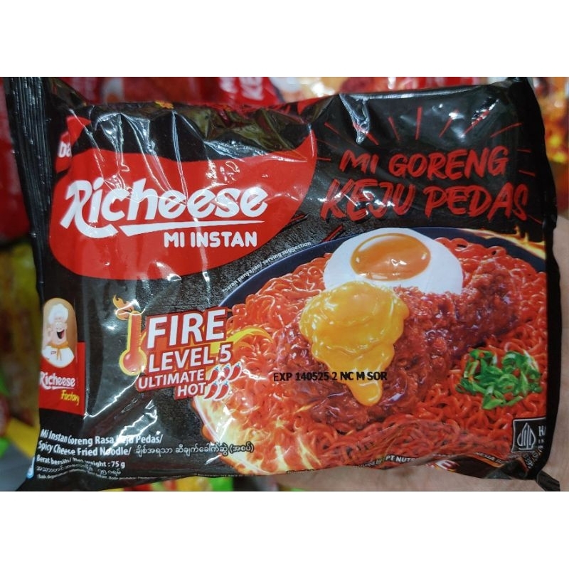 

KZ - richeese mi goreng keju pedas level 5 75g
