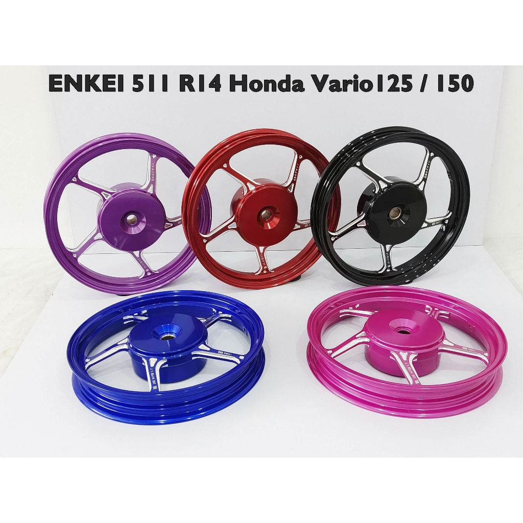 VELG ENKEI 511 / AK55 CNC PALANG 5 RING 14 x 160/ 185 PNP MIO SPORTY / MIO SOUL / MIO SMILE , XEON /