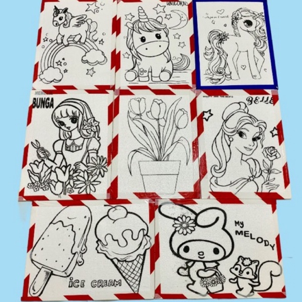 

KODE Y54C 25pcs Lis Lakban Styrofoam Lukis Uk 3x4x1 cm Sterofoam Lukis Anak Lis Lakban