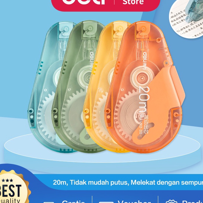

Gila Deli Correction Tape Tip Ex Kes Pita si 2 Meter Praktis Warna Lucu VR22
