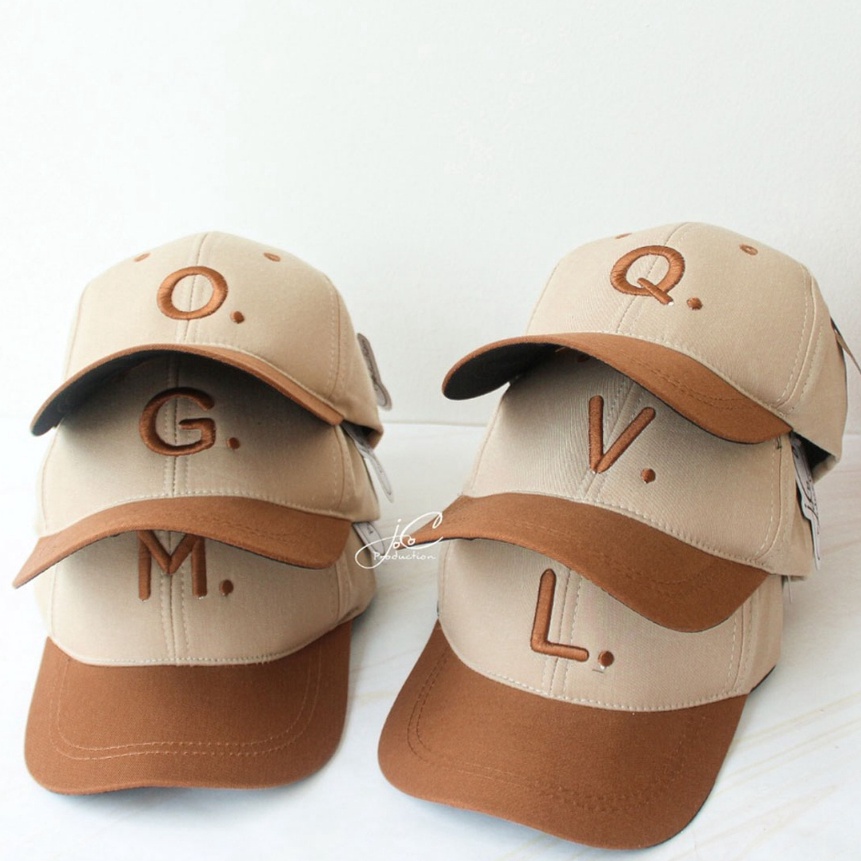 HJ6 Topi Anak sial Topi Baseball Anak Huruf A B C D E F G H I J K L M N O P Q R S T U V W X Y Z Topi