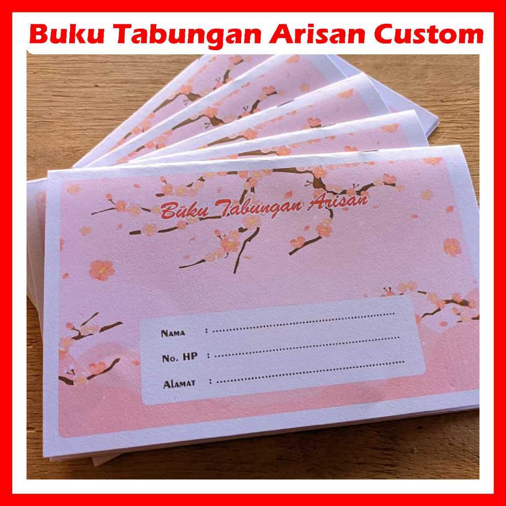 

Buku Tabungan Arisan Custom Cover - Landscape - SAKURA - Isi 20 Halaman