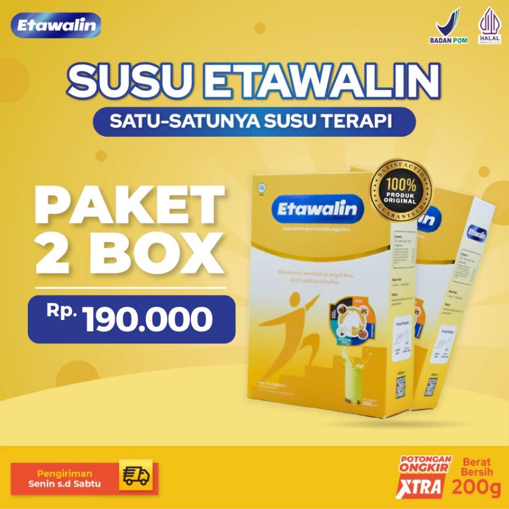 

Etawalin Susu Kambing Etawa Untuk Nyeri Sendi dan tulang 2 Box