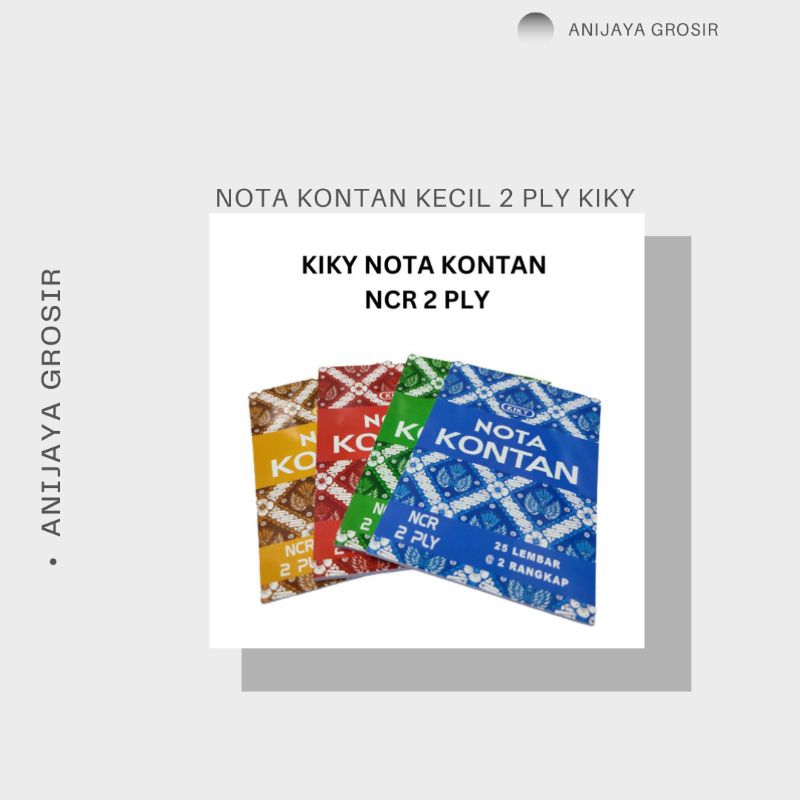 

KIIKI NOTA KONTAN KECIL 2PLY Kantor