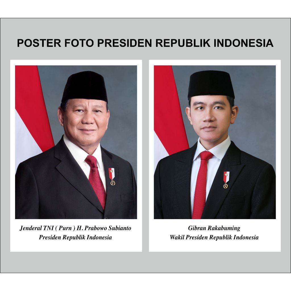 

POSTER FOTO PRESIDEN REPUBLIK INDONESIA