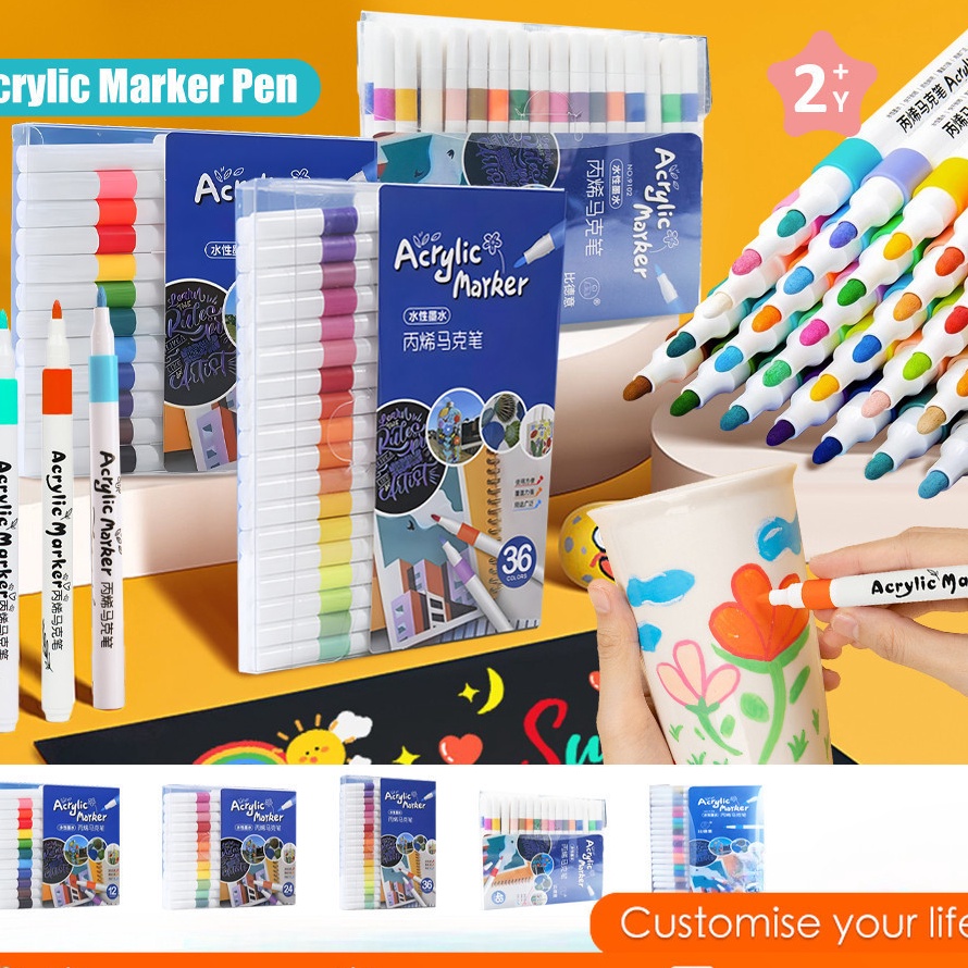 

KI3 Acrylic Markerspidol Acrylic Markerohuhu Marker Pastelakrilik Markerspidol Akrilik Markerspidol Mewarnai