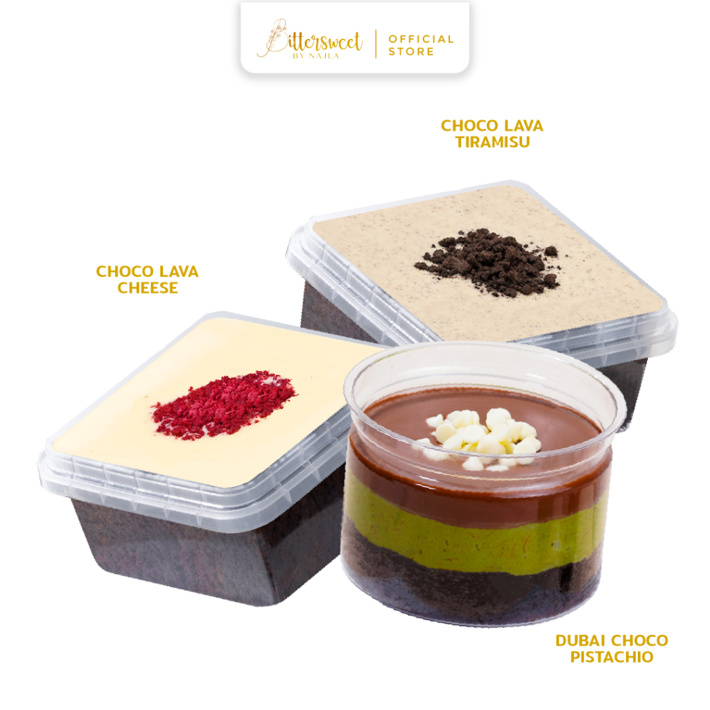 

Dubai Choco Pistchio + Choco Lava Cheese + Choco Lava Tiramisu