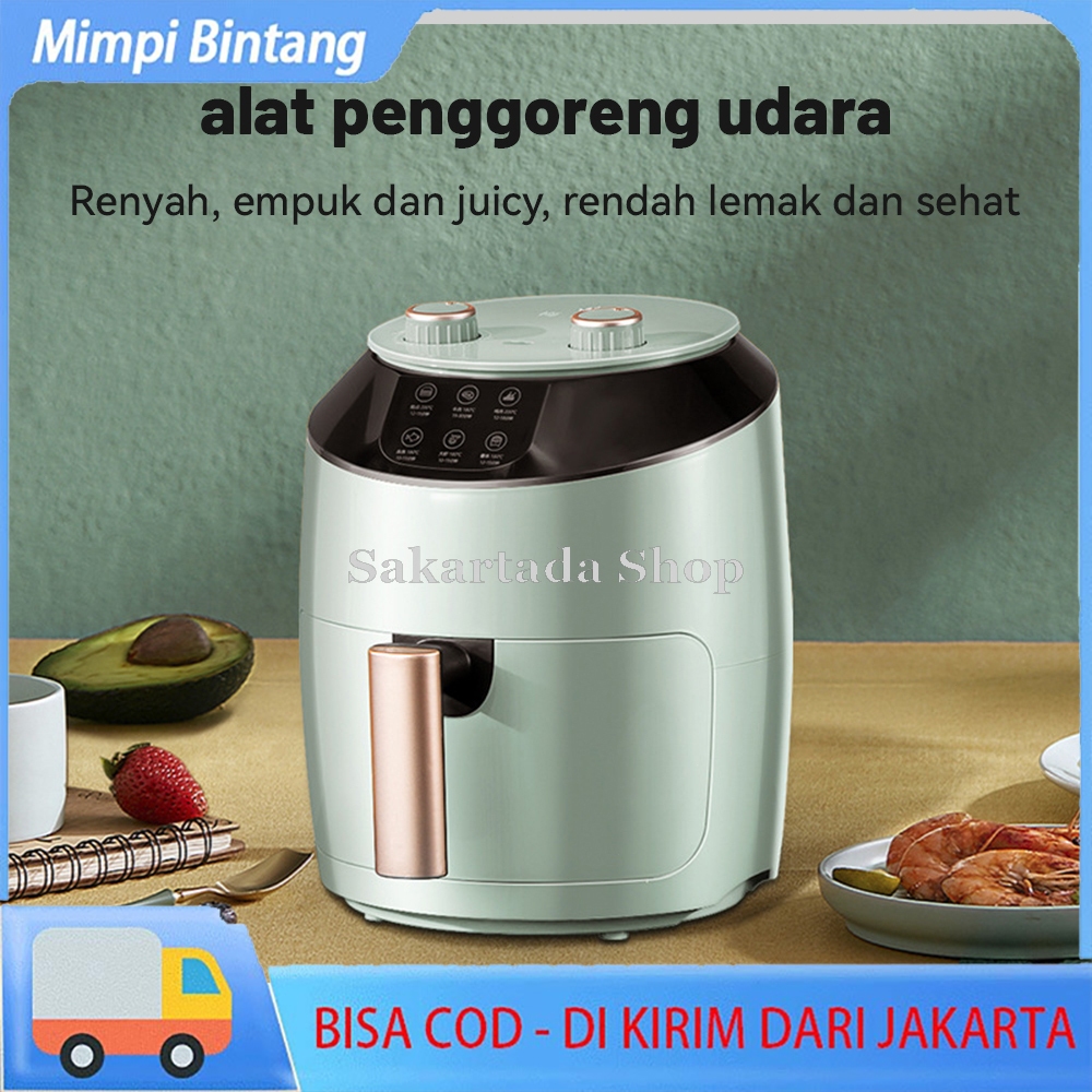 Penggorengan udara-JN-5805 Air fryer- Alat penggoreng udara /  Alat Masak Elektonik 8.5 Liter Mesin 