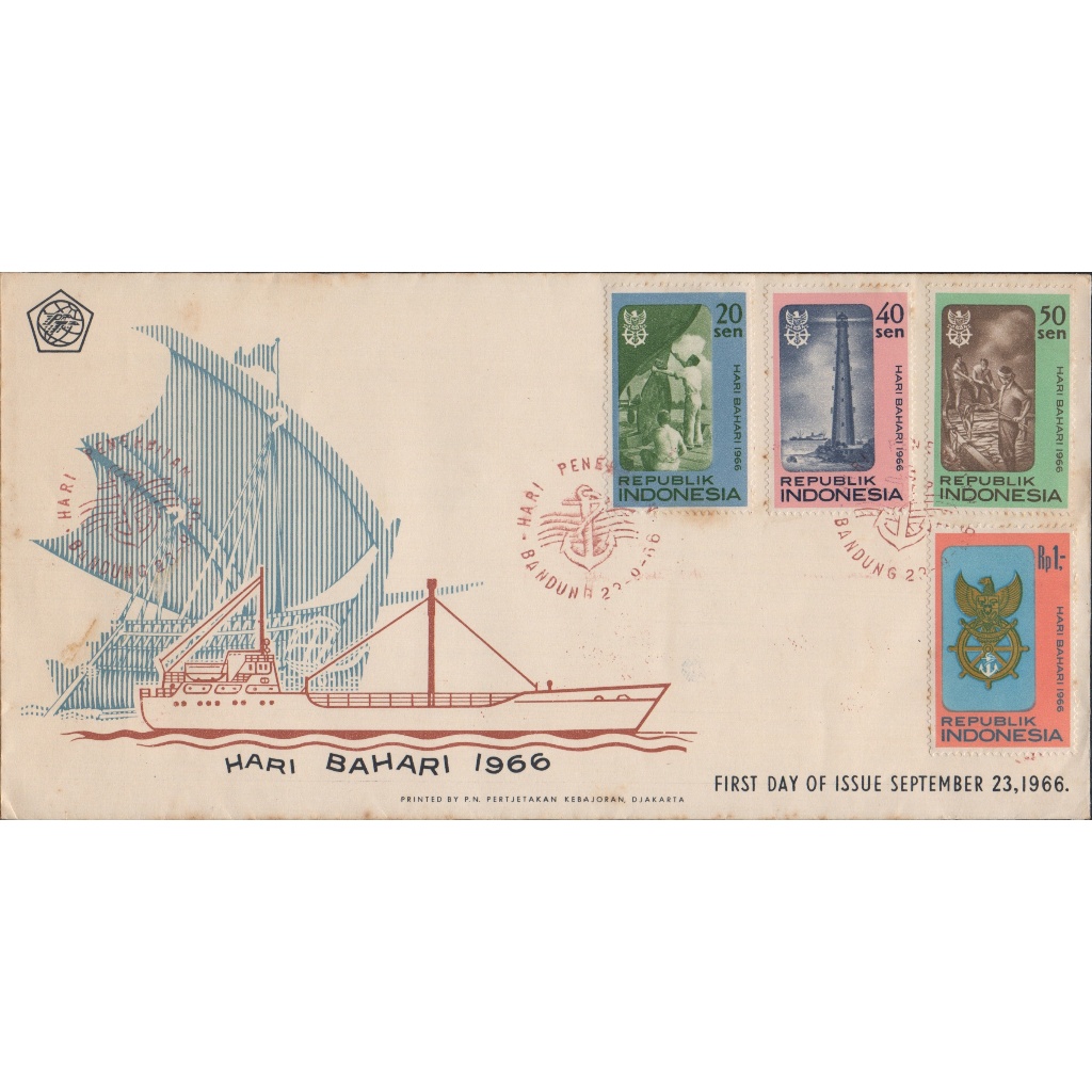 Prangko Indonesia 1966 SHP 64 HARI BAHARI