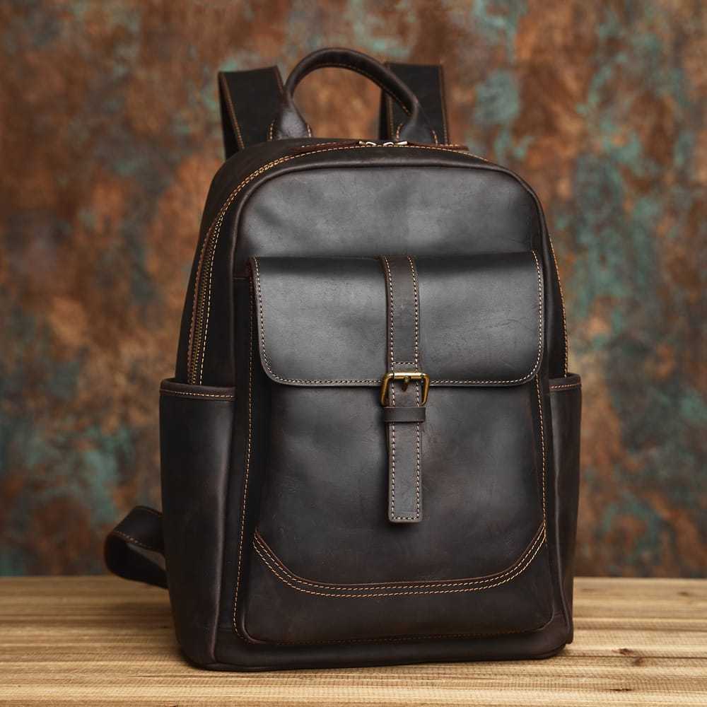 Tas ransel pria- Tas kulit asli garut