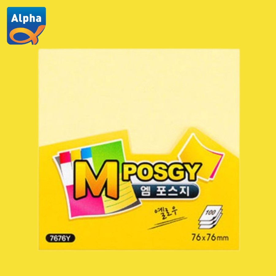 

[M-Posgy] Sticky Notes 76 x 76 mm / Kertas Sticky Notes - Kuning
