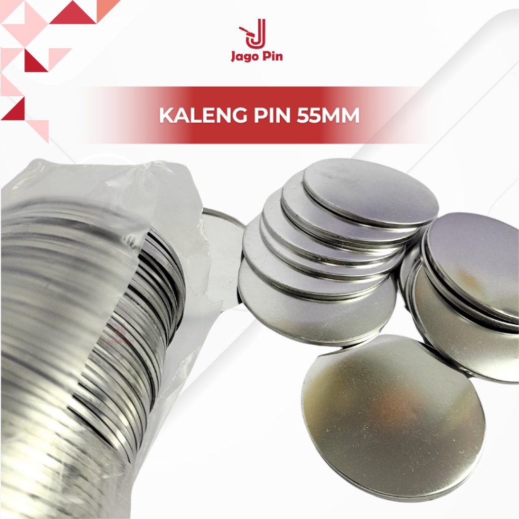 Bahan Kaleng Pin 58 mm isi 100 pcs Kaleng Pin Ganci 58