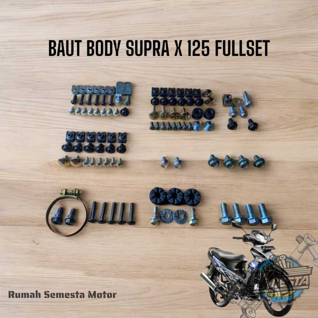 Baut motor supra x/Baut body supra x 125/Baut motor honda