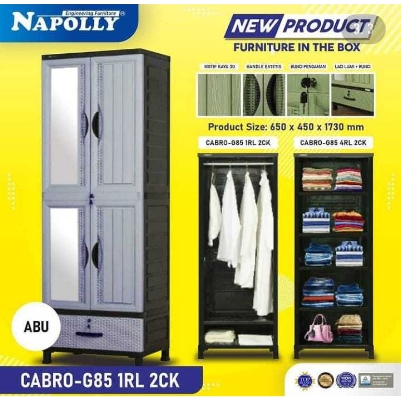 LEMARI PLASTIK CABRO NAPOLLY