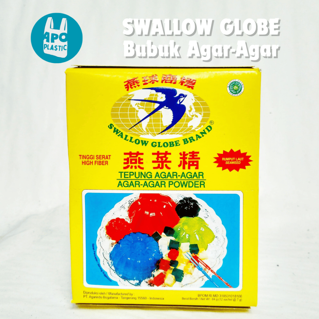 

SWALLOW GLOBE AGAR AGAR POWDER 7GR