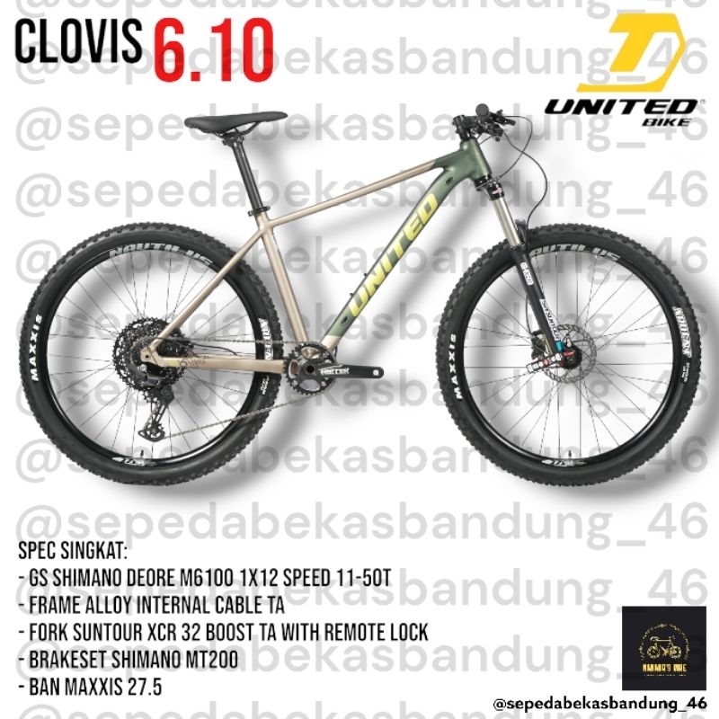 MTB/Sepeda Gunung UNITED Clovis 6.10 NEW