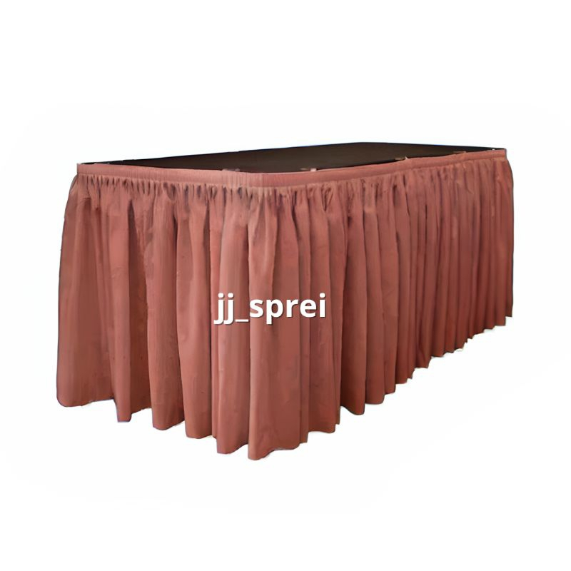 CUSTOM Skirt meja prasmanan dekorasi meja prasmanan pinggiran meja prasmanan uk 74x240x80