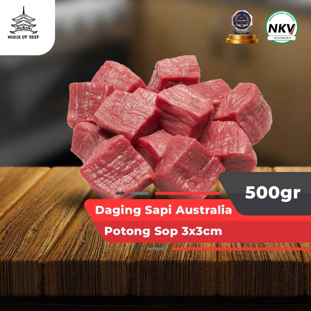 

Daging Sop Sapi Potong Dadu AUS | Soup Cut Beef | Daging Sop Soto Rawon Sate Pilihan