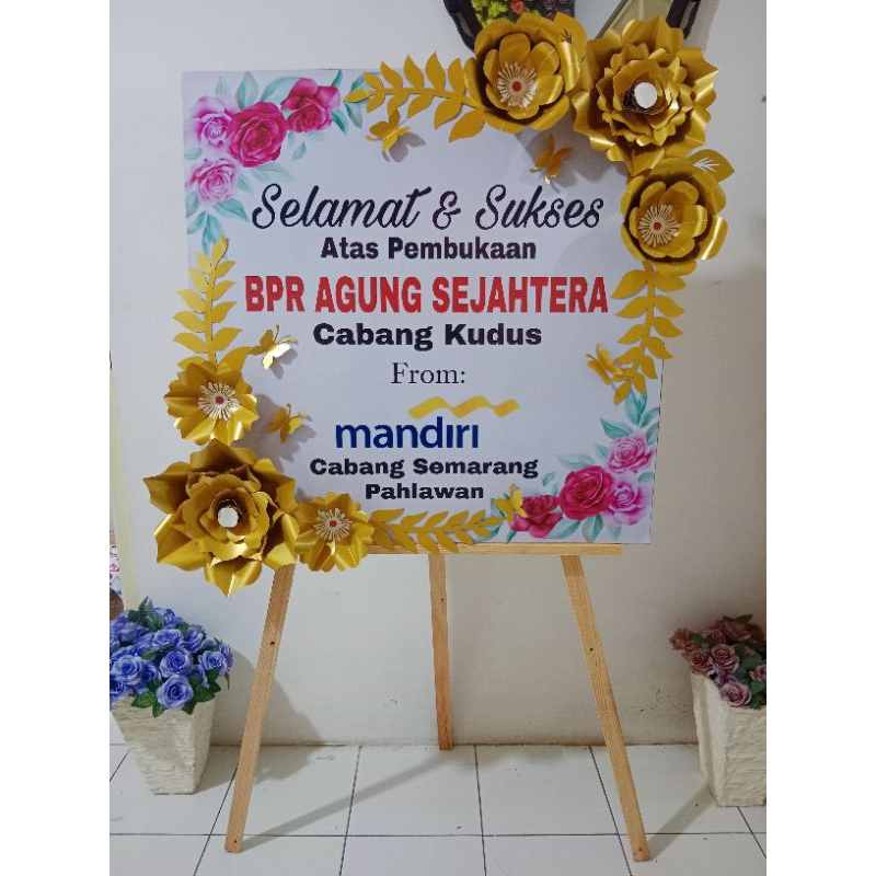 Bunga Papan Paper Flower | Karangan Bunga Paper Flower | Karangan Bunga Kekinian | Karangan Bunga Ku