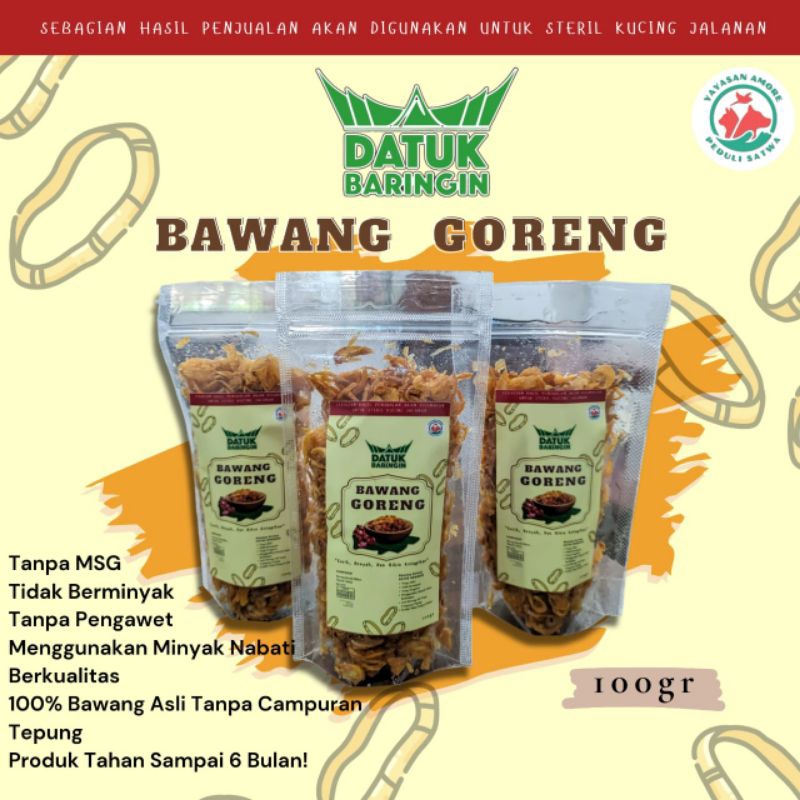 

Bawang Goreng Datuk Baringin 100gr