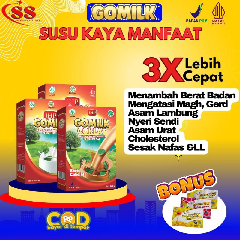 

[GOMILK 1 KOTAK 200gr] susu kambing etawaku platinum mengatasiasam lambung sesak napas Etawalin