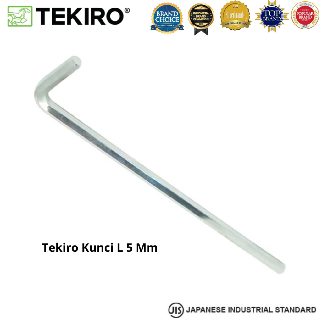 Tekiro Kunci L Panjang 5 Mm / Kunci L panjang Chrome Vanadium