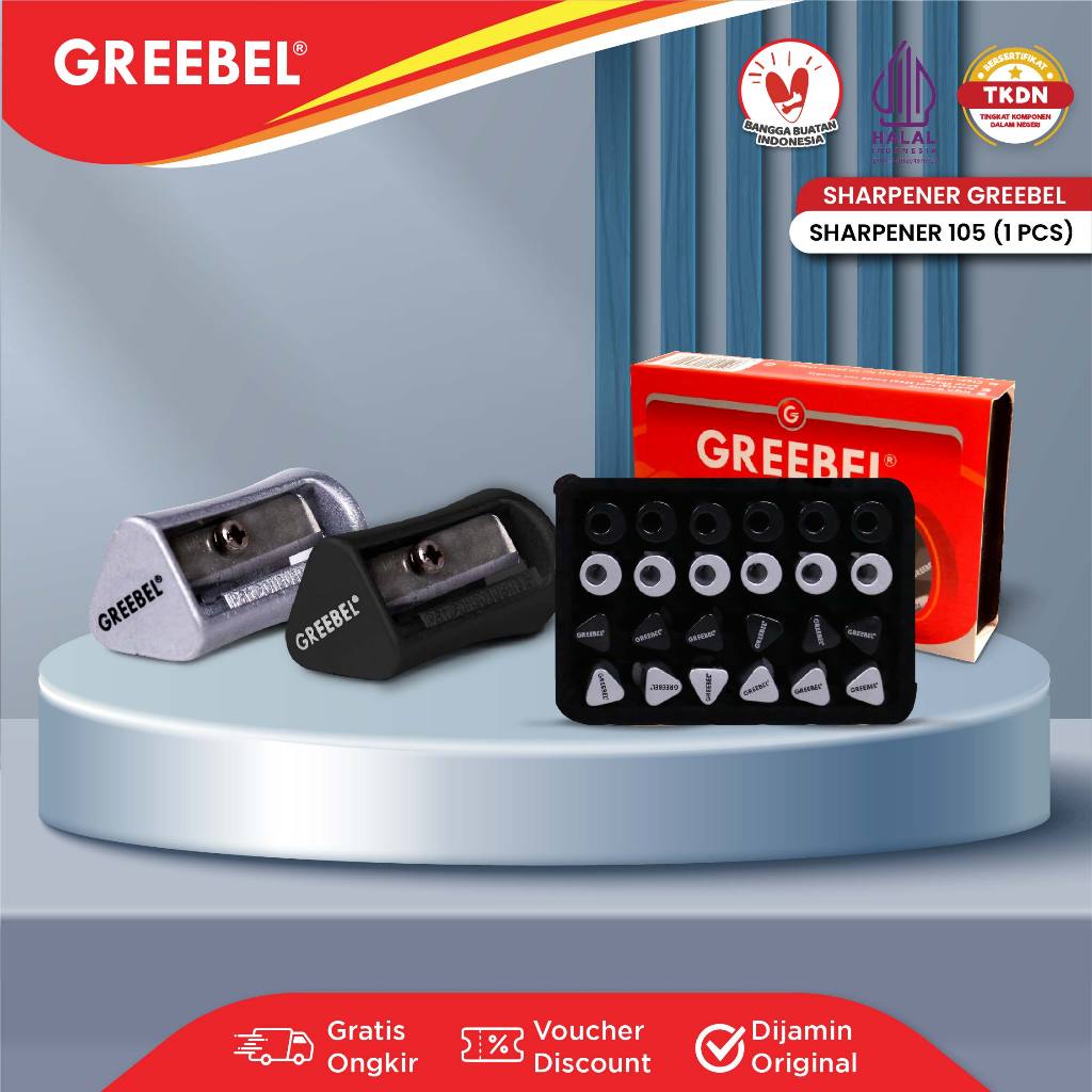

GREEBEL Rautan Pensil Serutan Sharpener 105 (PCS)