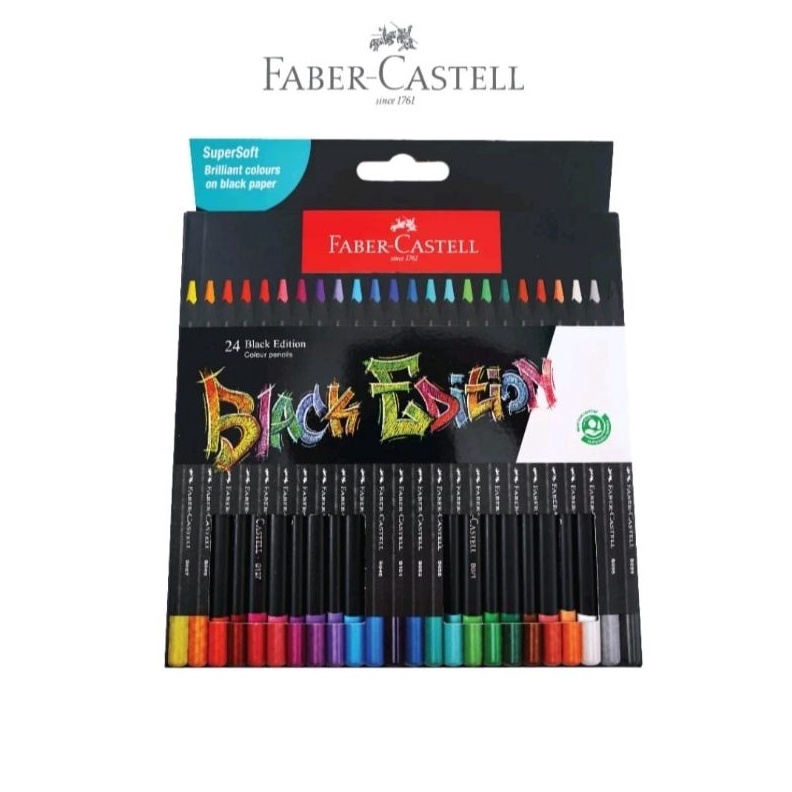 

KODE I48W Pensil Warna 24 Black Edition Faber Castell 116424