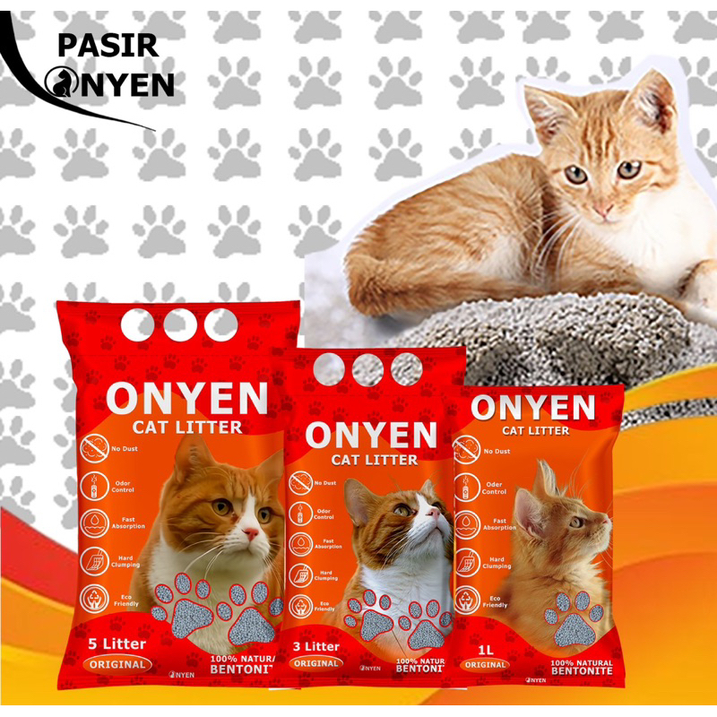 Pasir Onyen Bentonite Cat Litter / Pasir Kucing Onyen Bentonite