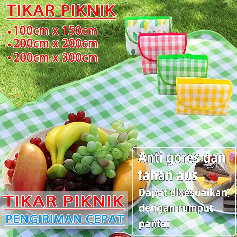 【upgrade】tikar kain piknik tikar piknik jumbo tiker piknik jumbo tikar lipat piknik waterproof tikar