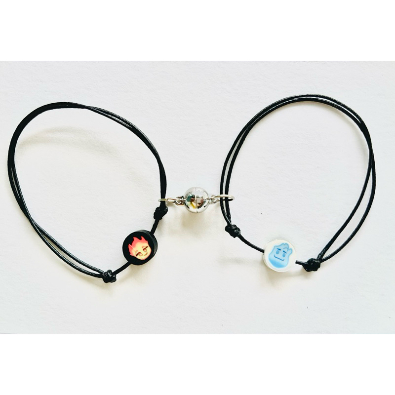 GELANG COUPLE MAGNET ELEMENTAL WADE & EMBER 2PCS/SET