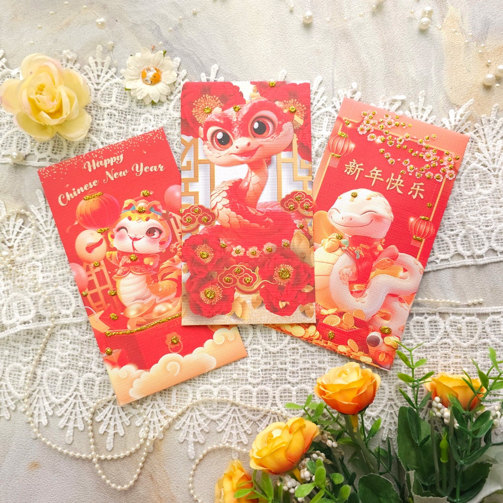 

ANGPAO READY STOK CHINESE NEW YEAR IMLEK SINCIA ULAR SNAKE 2025 Hongpao Gong xi fa cai AMPLOP